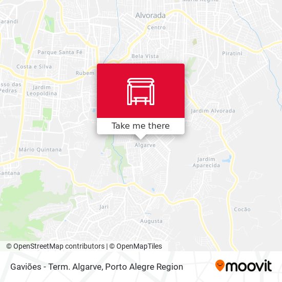 Gaviões - Term. Algarve map