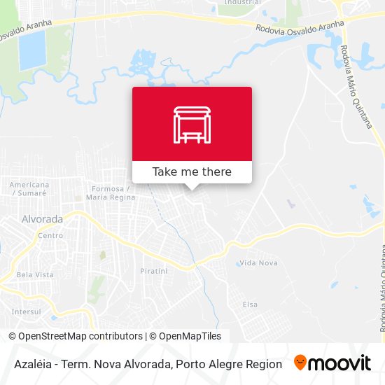 Azaléia - Term. Nova Alvorada map