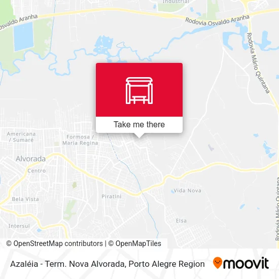 Azaléia - Term. Nova Alvorada map