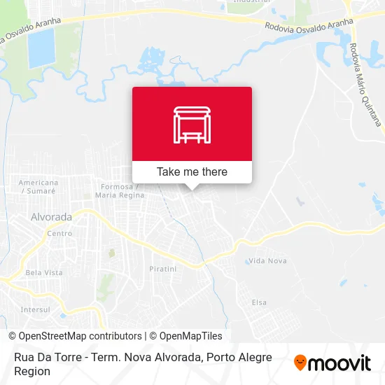 Rua Da Torre - Term. Nova Alvorada map
