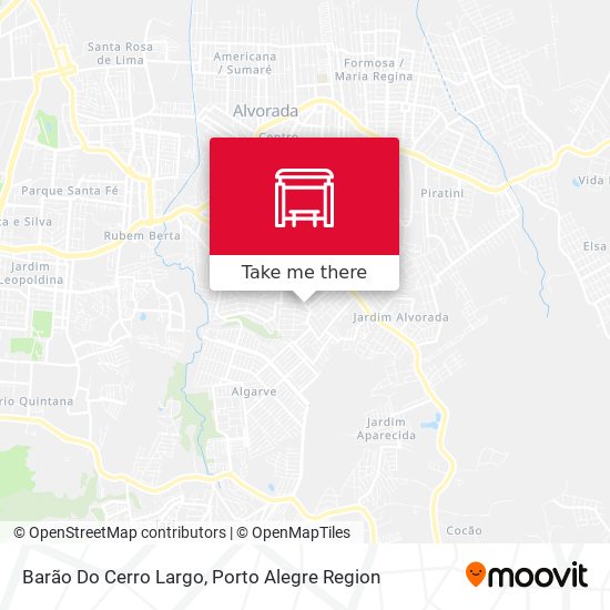 Barão Do Cerro Largo map
