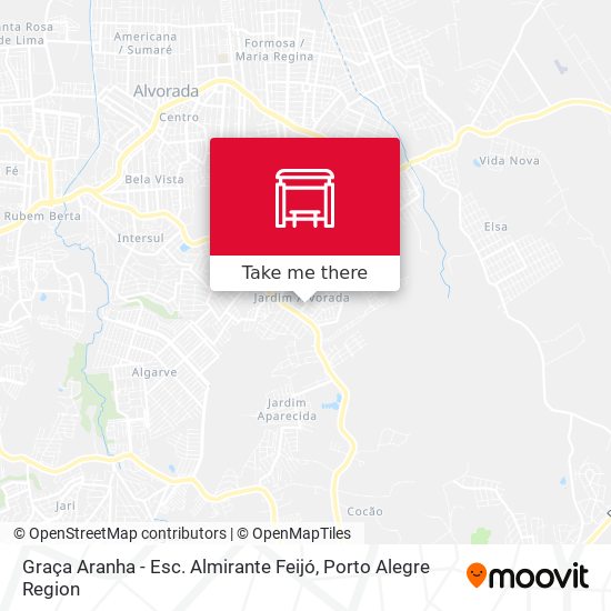 Graça Aranha - Esc. Almirante Feijó map