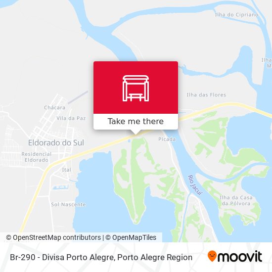 Br-290 - Divisa Porto Alegre map