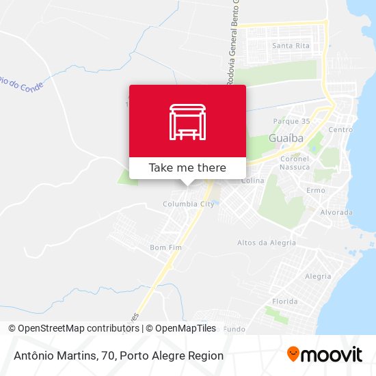 Antônio Martins, 70 map