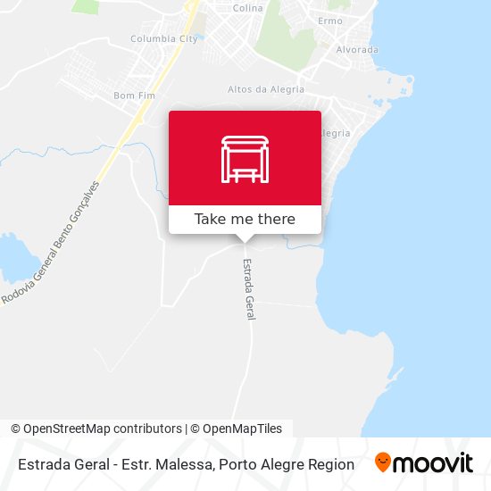 Estrada Geral - Estr. Malessa map