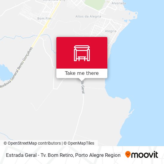 Estrada Geral - Tv. Bom Retiro map