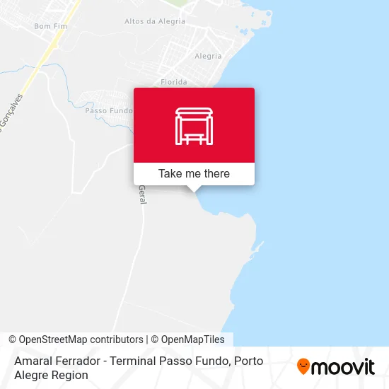 Amaral Ferrador - Terminal Passo Fundo map