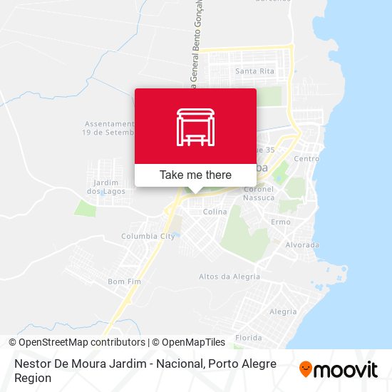 Nestor De Moura Jardim - Nacional map