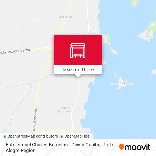 Estr. Ismael Chaves Barcelos - Divisa Guaíba map