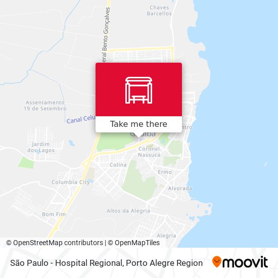 São Paulo - Hospital Regional map
