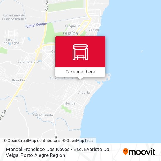 Manoel Francisco Das Neves - Esc. Evaristo Da Veiga map