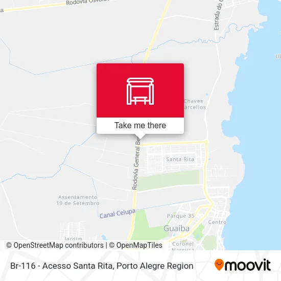 Br-116 - Acesso Santa Rita map