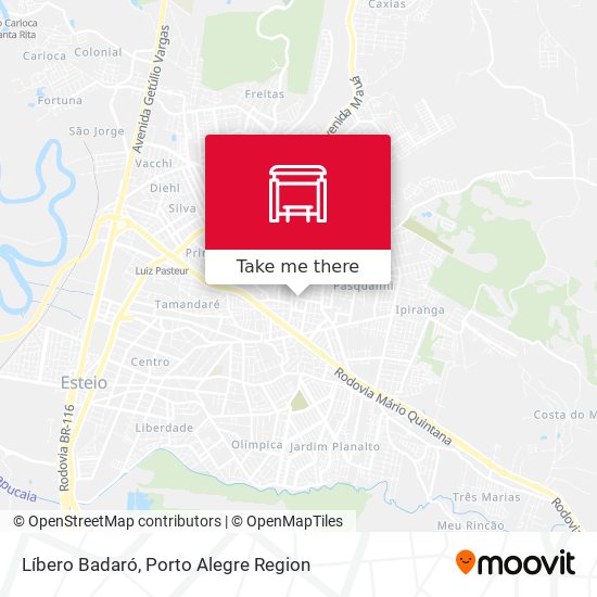 Líbero Badaró map