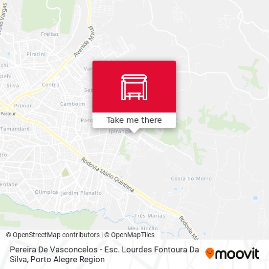 Pereira De Vasconcelos - Esc. Lourdes Fontoura Da Silva map