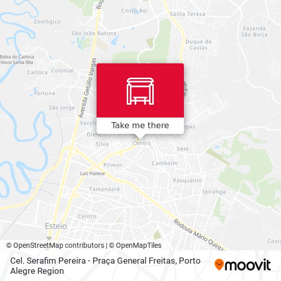 Cel. Serafim Pereira - Praça General Freitas map