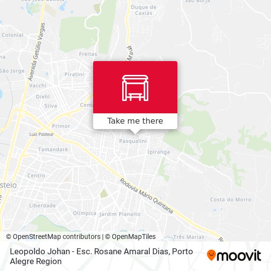Leopoldo Johan - Esc. Rosane Amaral Dias map