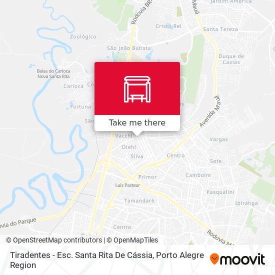Tiradentes - Esc. Santa Rita De Cássia map