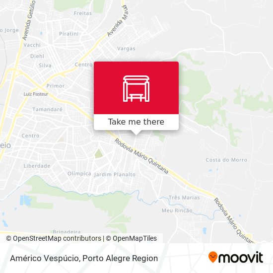 Américo Vespúcio map