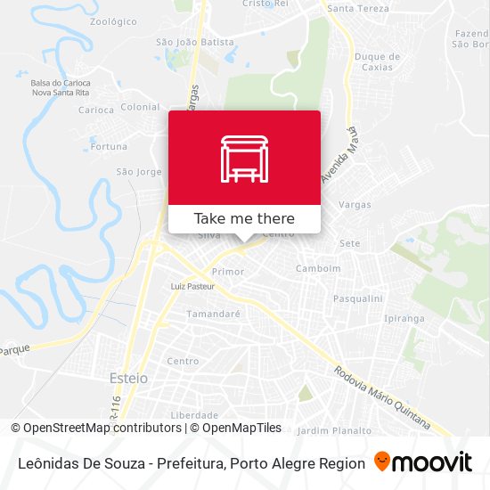 Mapa Leônidas De Souza - Prefeitura