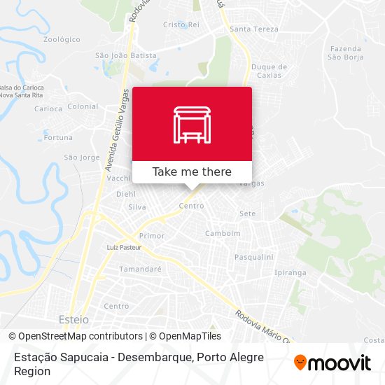 Estação Sapucaia - Desembarque map