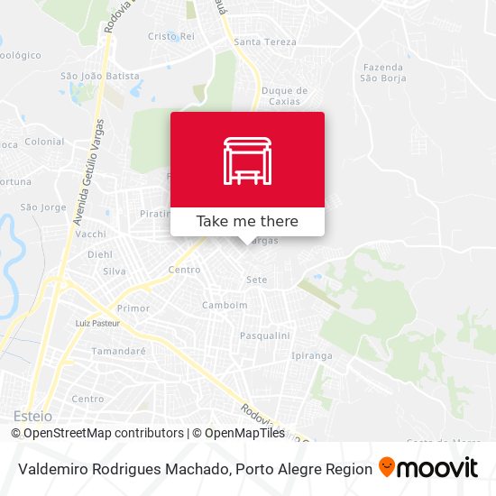 Valdemiro Rodrigues Machado map