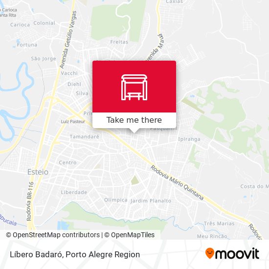 Líbero Badaró map