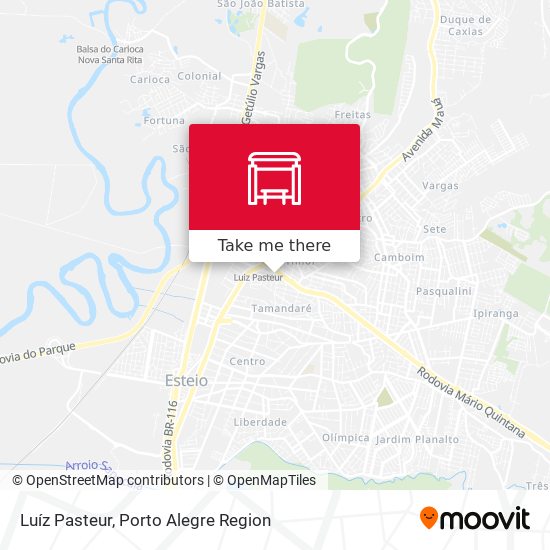 Luíz Pasteur map