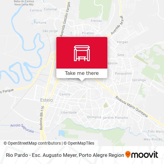 Rio Pardo - Esc. Augusto Meyer map