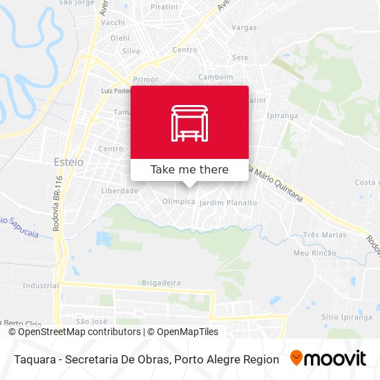 Taquara - Secretaria De Obras map