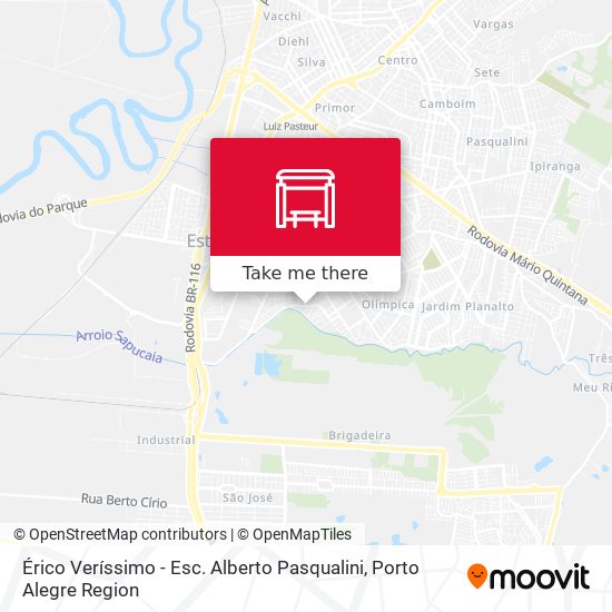 Érico Veríssimo - Esc. Alberto Pasqualini map