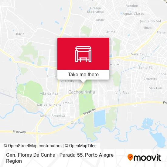 Gen. Flores Da Cunha - Parada 55 map