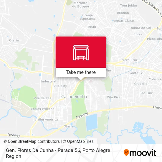 Gen. Flores Da Cunha - Parada 56 map