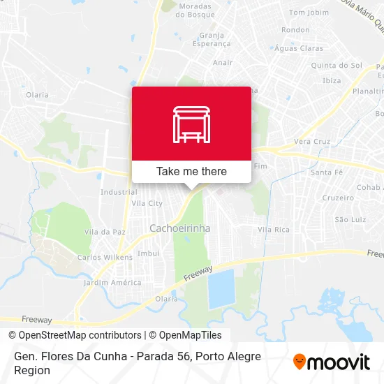 Gen. Flores Da Cunha - Parada 56 map