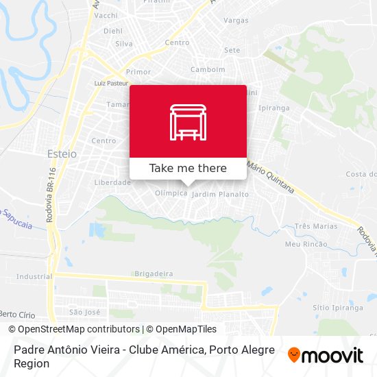 Padre Antônio Vieira - Clube América map