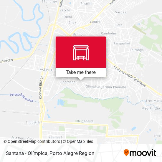 Santana - Olímpica map