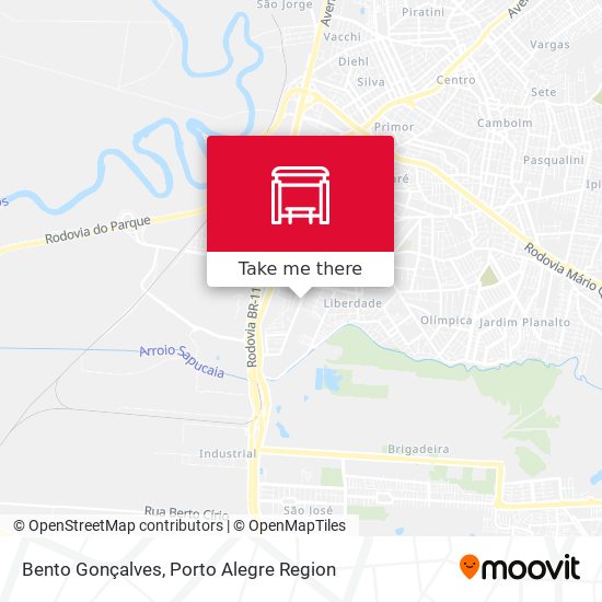 Bento Gonçalves map
