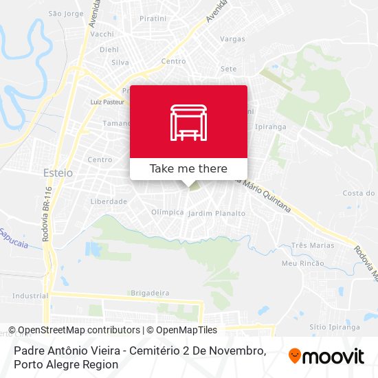 Padre Antônio Vieira - Cemitério 2 De Novembro map