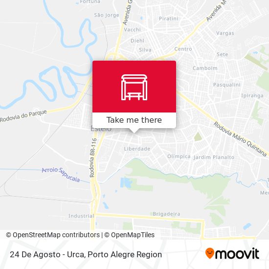 24 De Agosto - Urca map