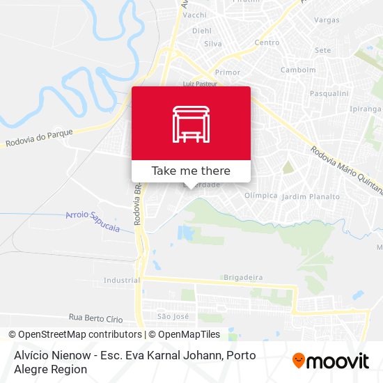 Alvício Nienow - Esc. Eva Karnal Johann map