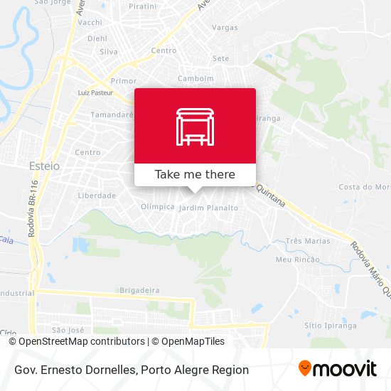 Gov. Ernesto Dornelles map