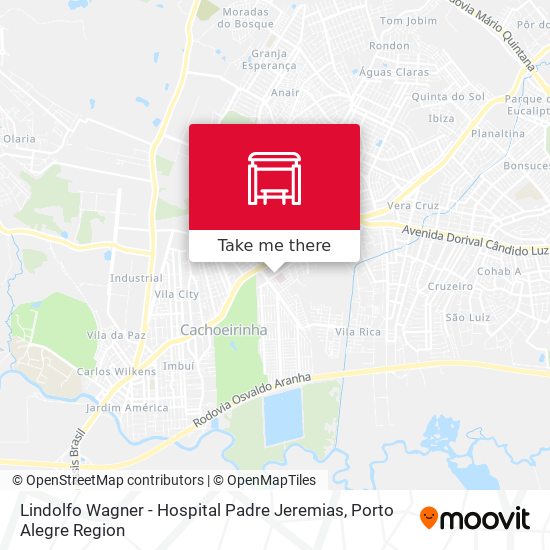 Lindolfo Wagner - Hospital Padre Jeremias map