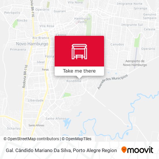 Gal. Cândido Mariano Da Silva map