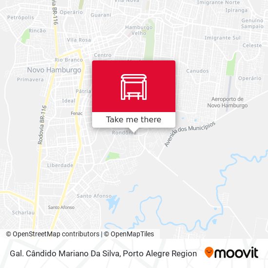 Gal. Cândido Mariano Da Silva map