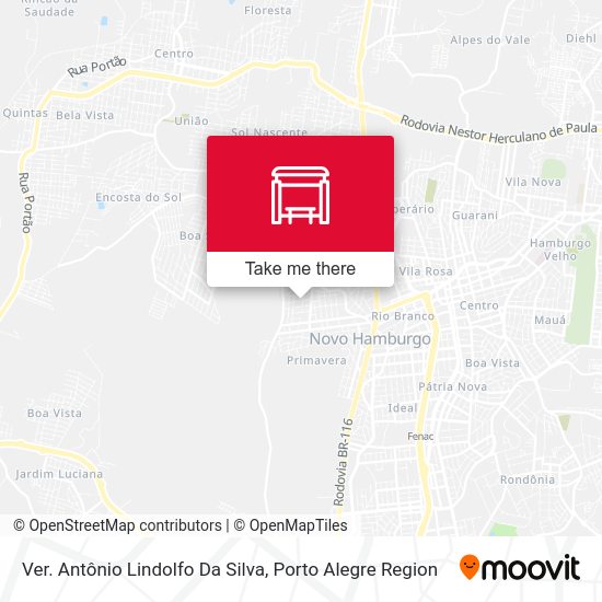 Ver. Antônio Lindolfo Da Silva map