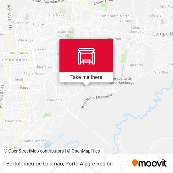 Bartolomeu De Gusmão map