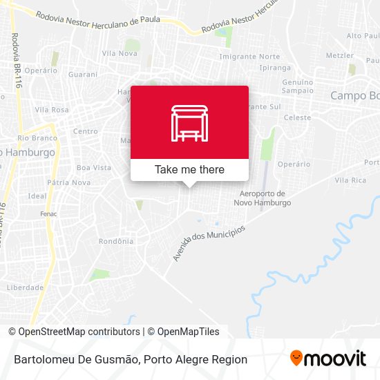 Bartolomeu De Gusmão map