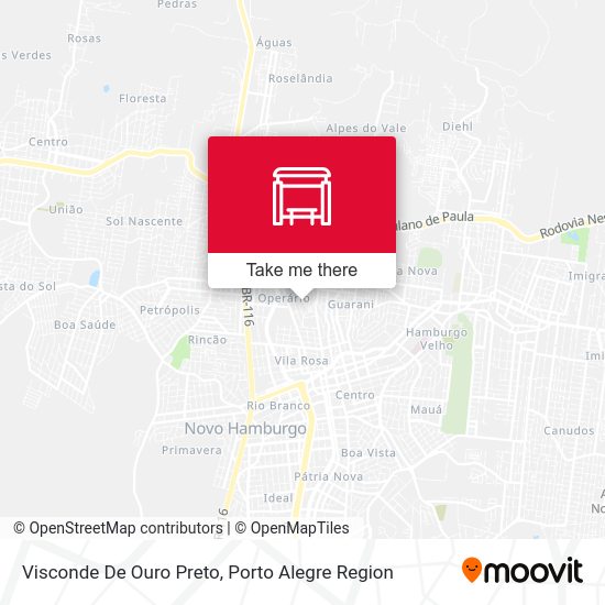 Visconde De Ouro Preto map