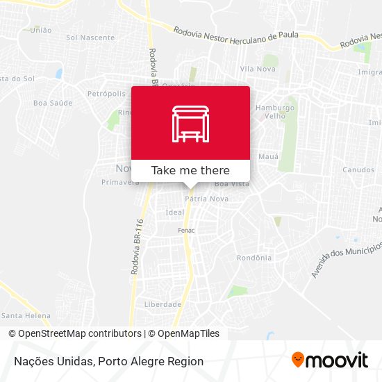 Nações Unidas map