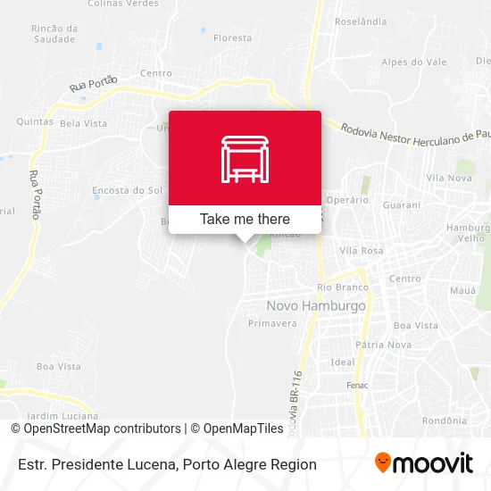 Estr. Presidente Lucena map
