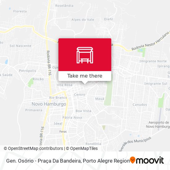 Gen. Osório - Praça Da Bandeira map